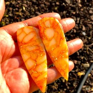 Handcrafted Faux Sunset Quartz Earrings